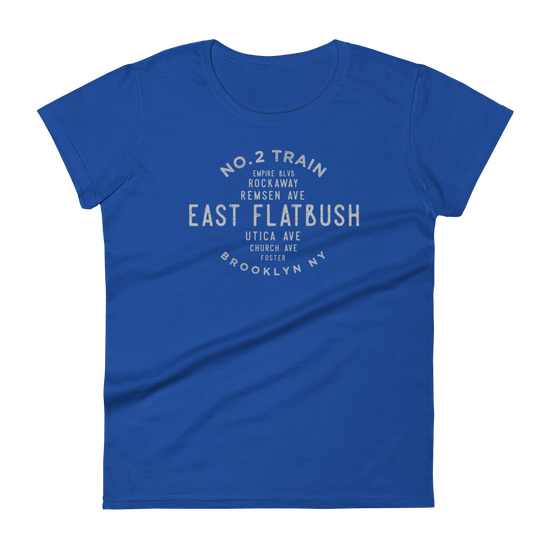 East Flatbush Brooklyn NYC Women's Grid Tee