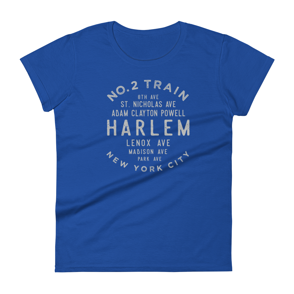 Harlem Manhattan NYC Women's Grid Tee