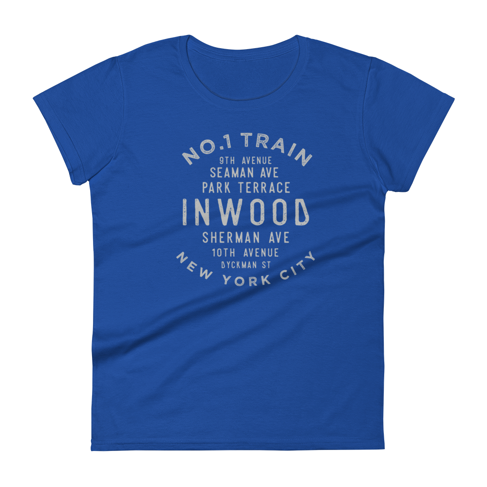 Inwood Manhattan NYC Women's Grid Tee