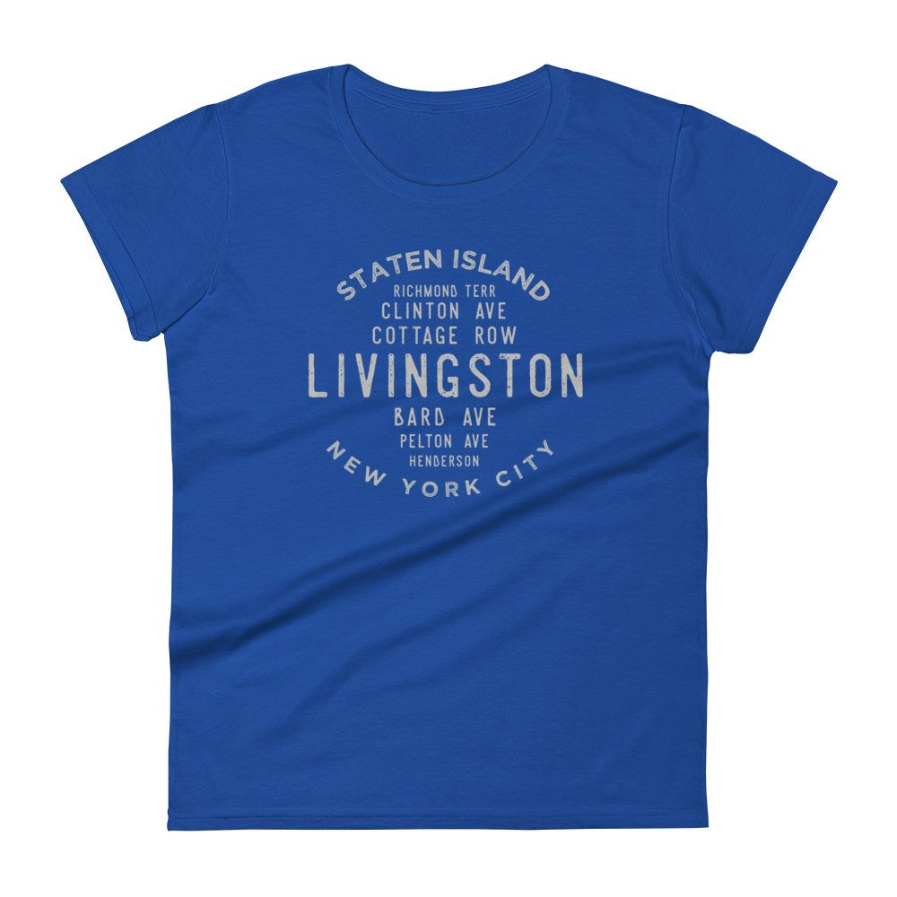 Livingston Staten Island NYC Women's Grid Tee