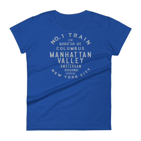 Manhattan Valley Manhattan NYC Women's Grid Tee