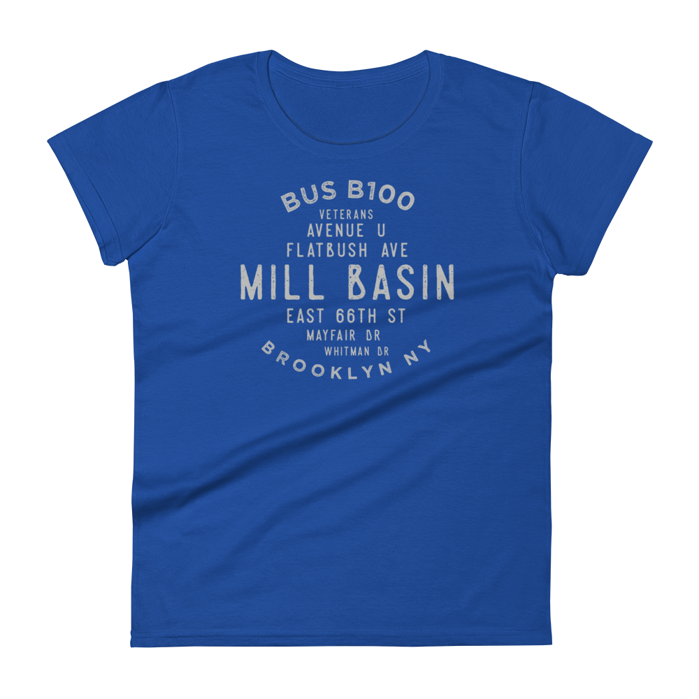 Mill Basin Brooklyn NYC Women's Grid Tee