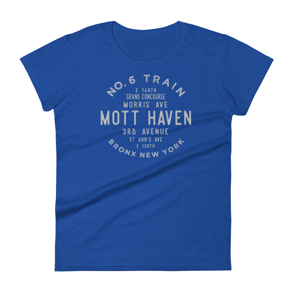 Mott Haven Bronx NYC Women's Grid Tee