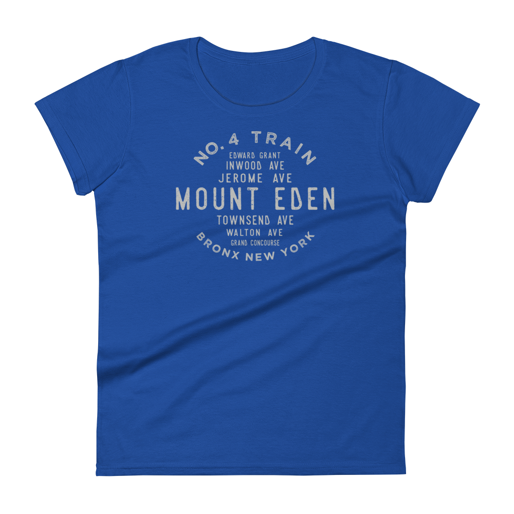 Mount Eden Bronx NYC Women's Grid Tee