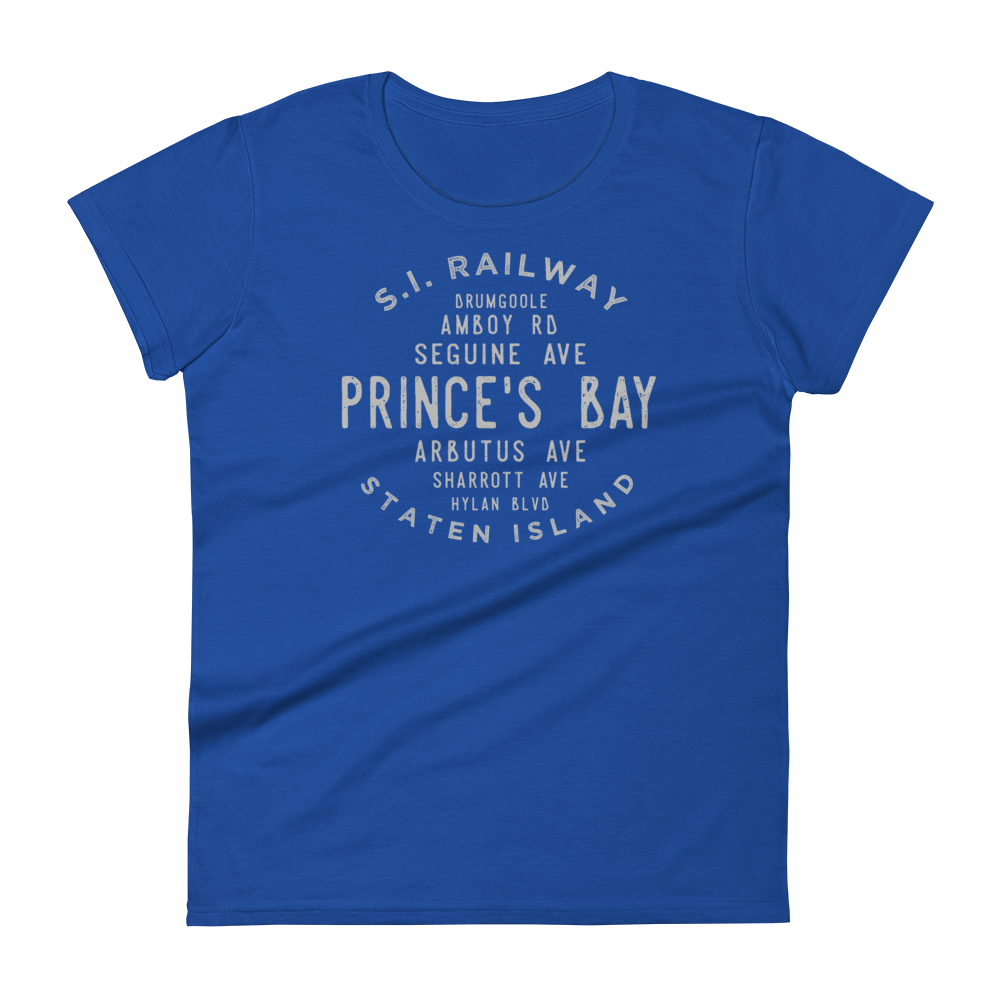 Prince's Bay Staten Island NYC Women's Grid Tee