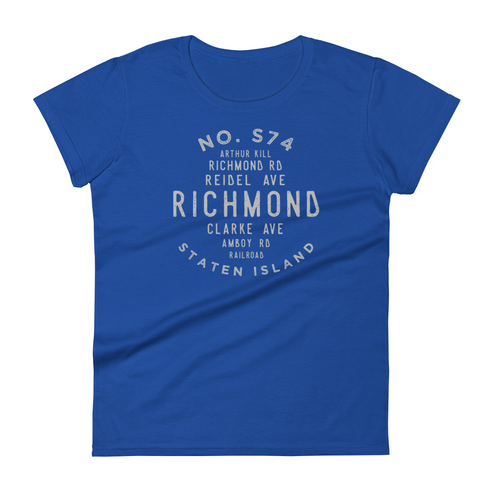 Richmond Staten Island NYC Women's Grid Tee