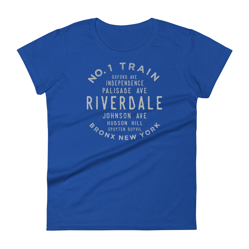 Riverdale Bronx NYC Women's Grid Tee