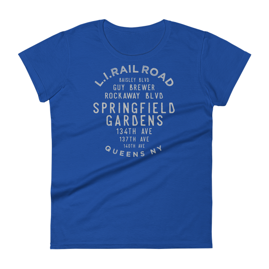 Springfield Gardens Queens NYC Women's Grid Tee