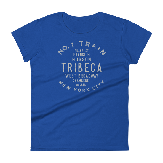 Tribeca Manhattan NYC Women's Grid Tee