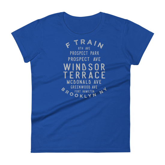 Windsor Terrace Brooklyn NYC Women's Grid Tee