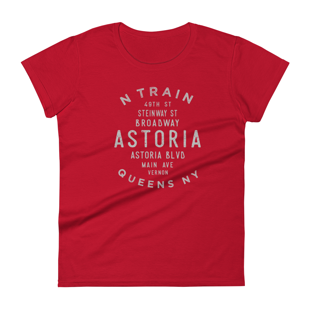 Astoria Queens NYC Women's Grid Tee