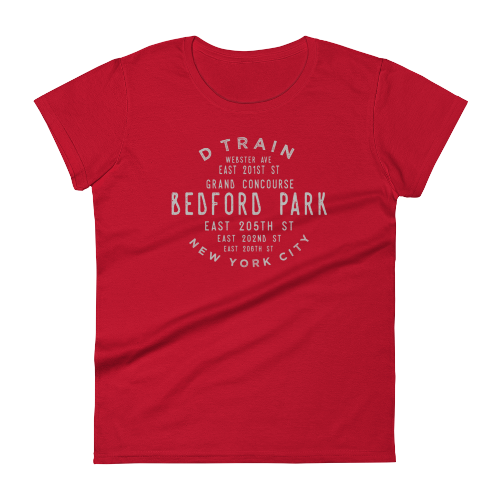 Bedford Park Bronx NYC Women's Grid Tee