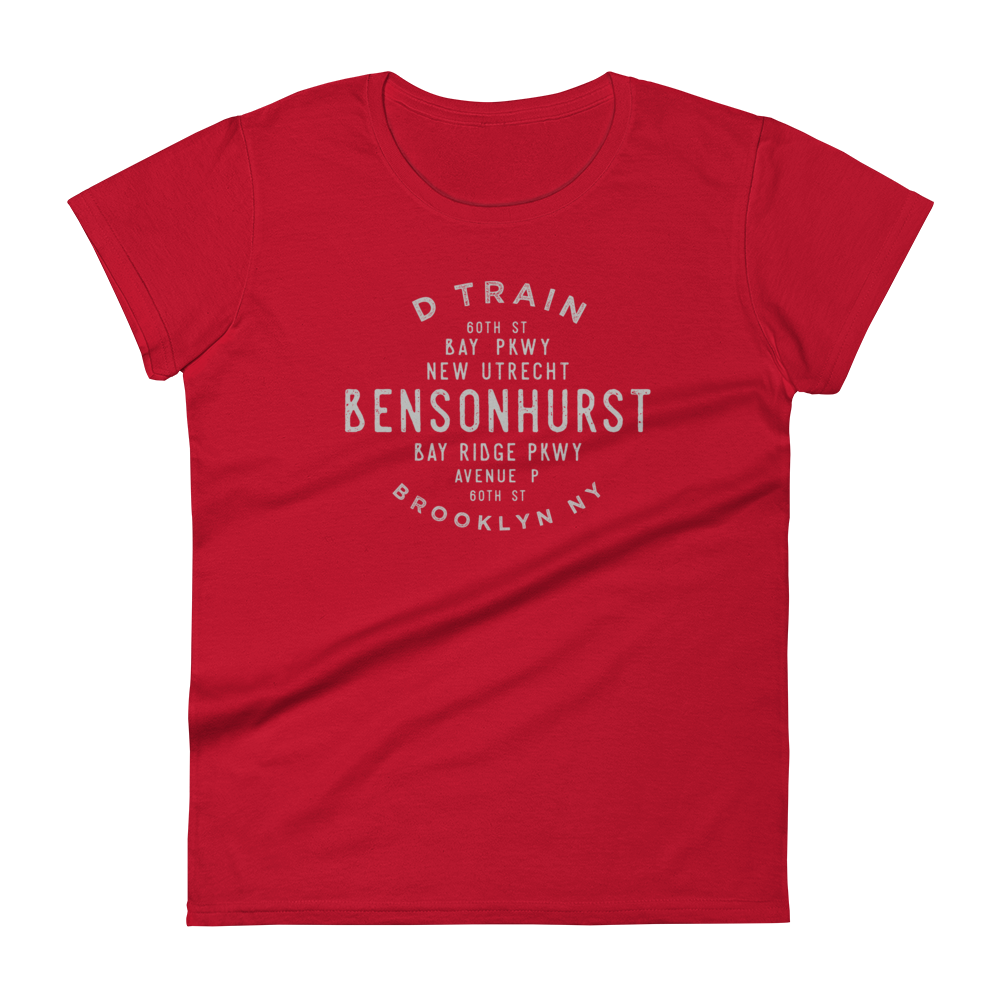 Bensonhurst Brooklyn NYC Women's Grid Tee