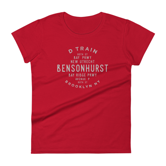 Bensonhurst Brooklyn NYC Women's Grid Tee