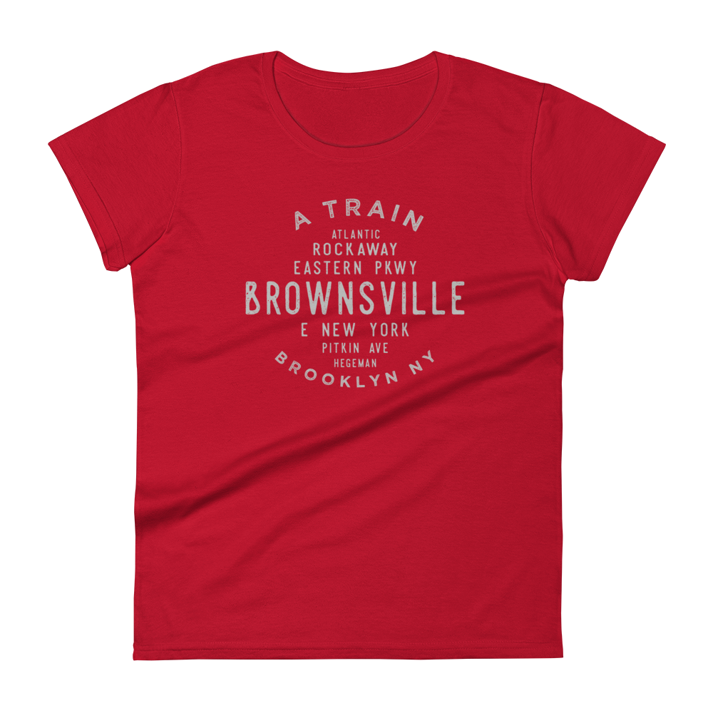 Brownsville Brooklyn NYC Women's Grid Tee