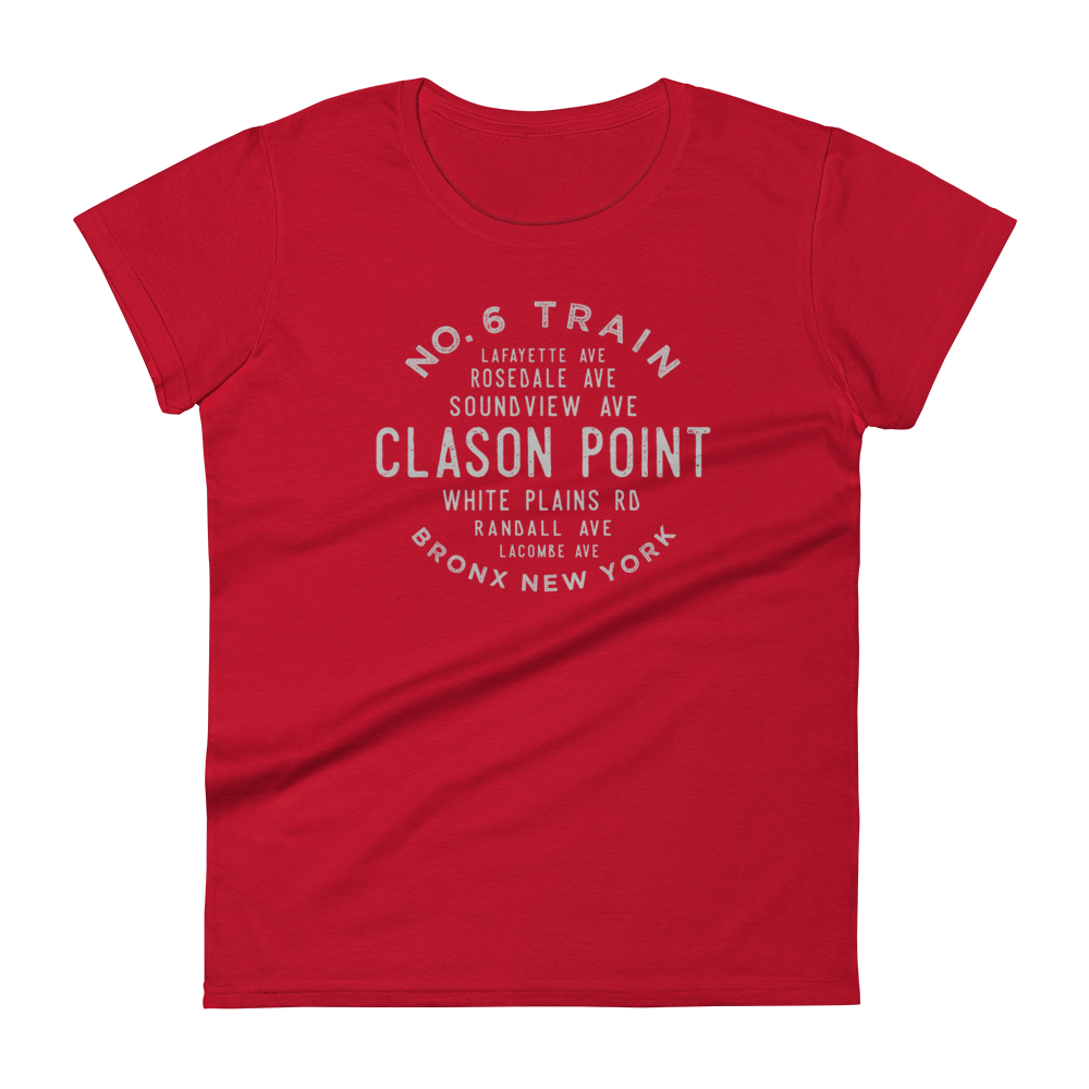 Clason Point Bronx NYC Women's Grid Tee