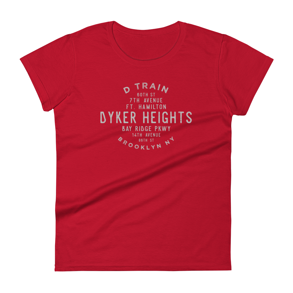 Dyker Heights Brooklyn NYC Women's Grid Tee