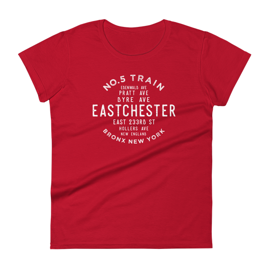 Eastchester Bronx NYC Women's Grid  Tee