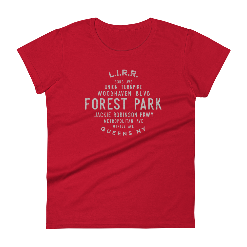 Forest Park Queens NYC Women's Grid Tee