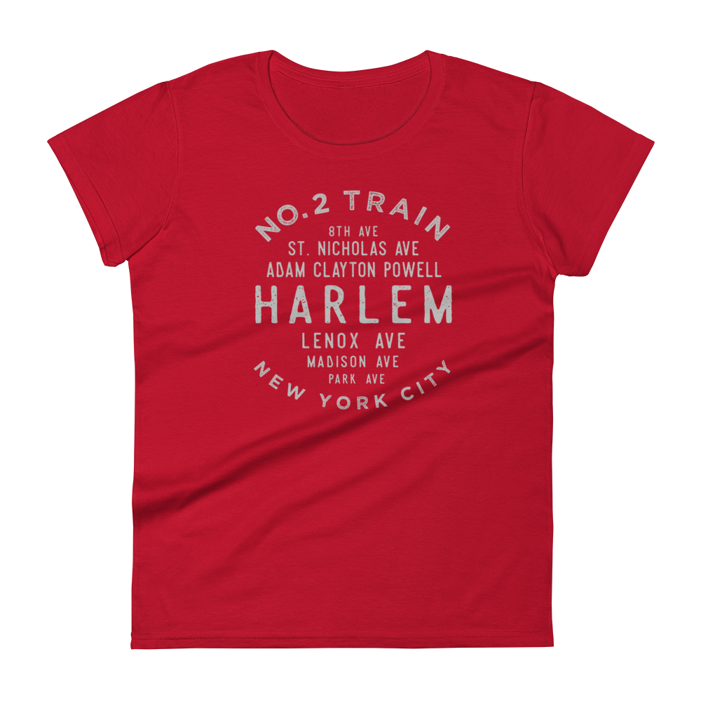 Harlem Manhattan NYC Women's Grid Tee