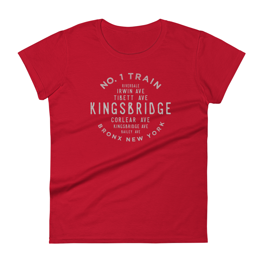 Kingsbridge Bronx NYC Women's Grid Tee