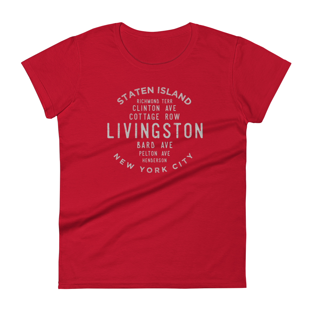 Livingston Staten Island NYC Women's Grid Tee