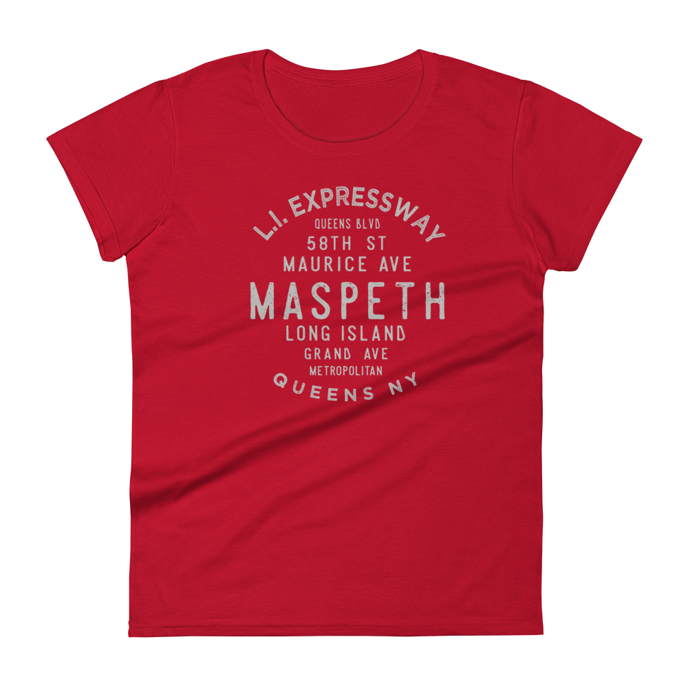 Maspeth Queens NYC Women's Grid Tee