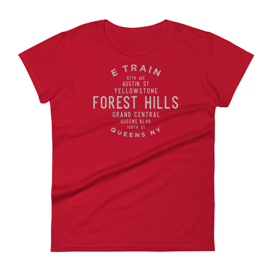 Forest Hills Queens NYC Women's Grid Tee