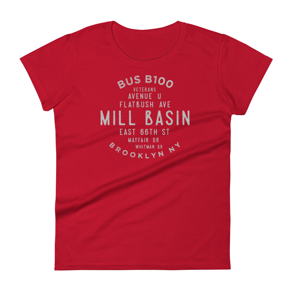 Mill Basin Brooklyn NYC Women's Grid Tee