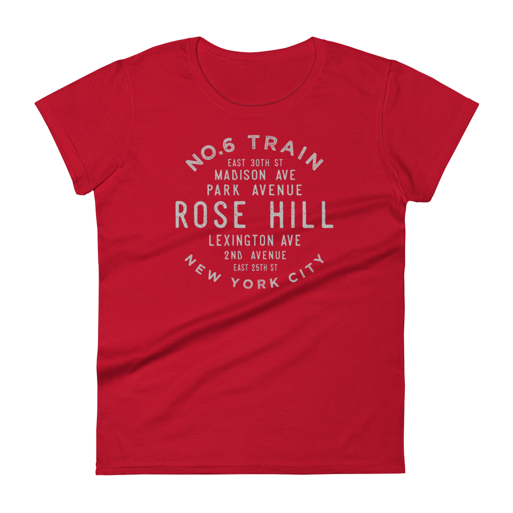 Rose Hill Manhattan NYC Women's Grid Tee