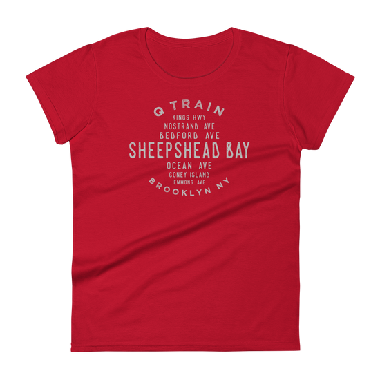 Sheepshead Bay Brooklyn NYC Women's Grid Tee