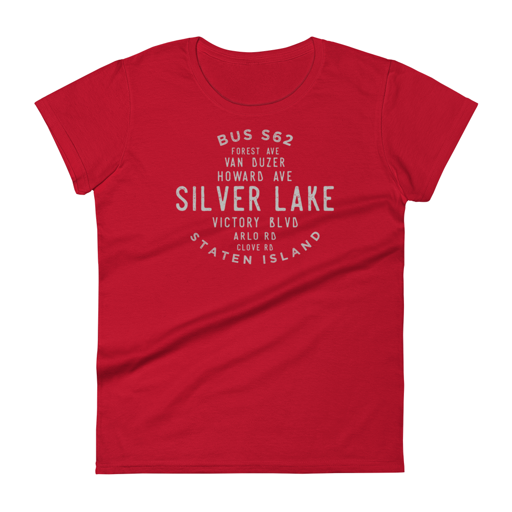 Silver Lake Staten Island NYC Women's Grid Tee