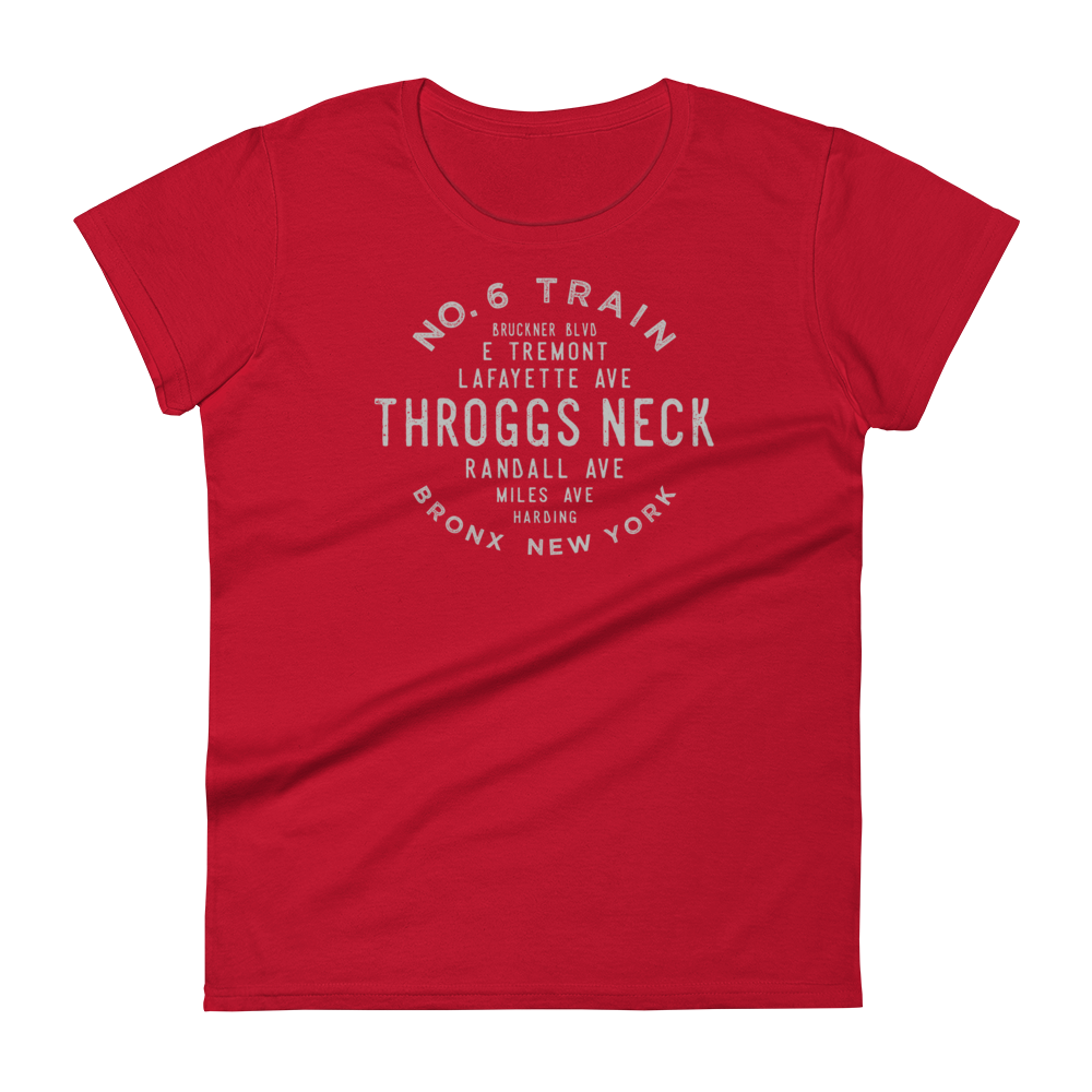 Throggs Neck Bronx NYC Women's Grid Tee