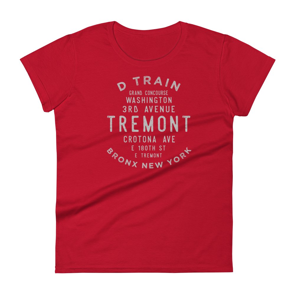 Tremont Bronx NYC Women's Grid Tee