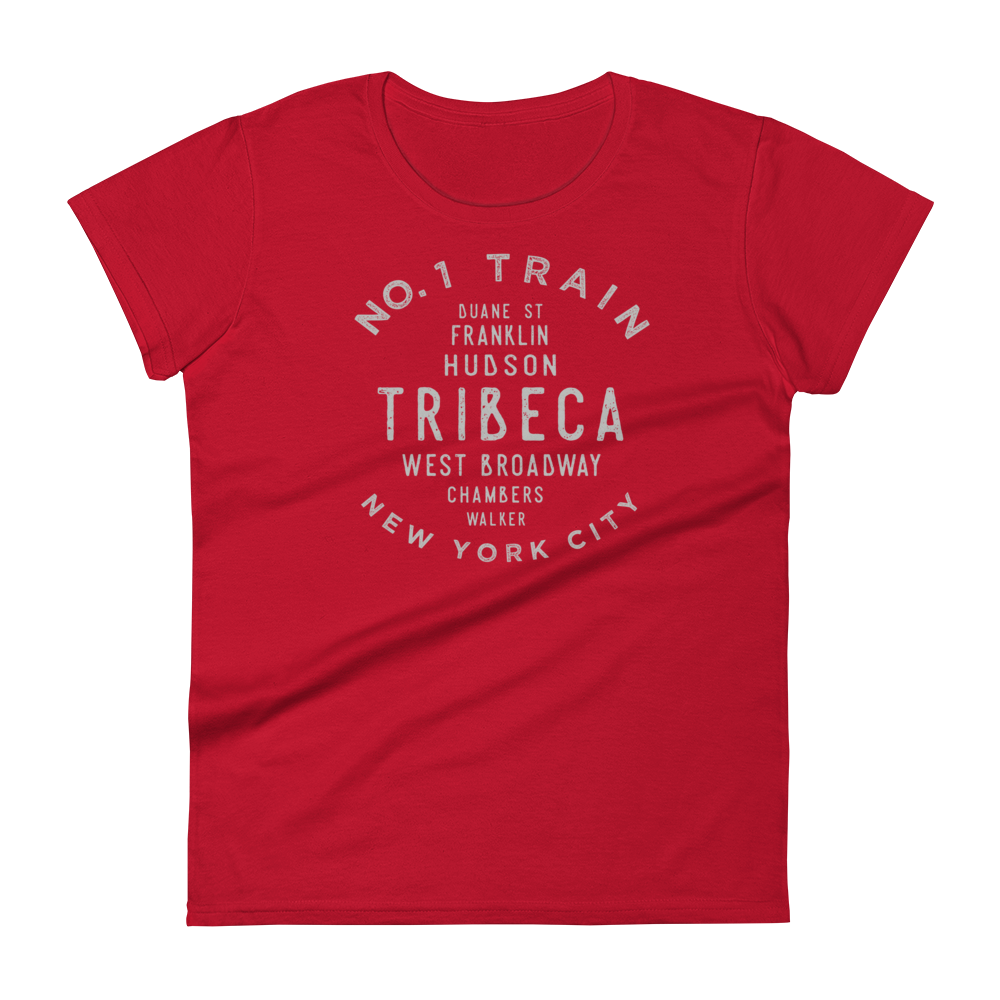 Tribeca Manhattan NYC Women's Grid Tee