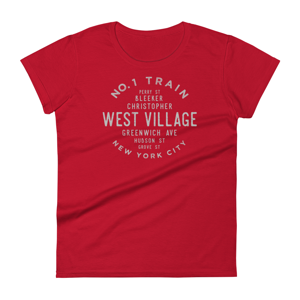 West Village Manhattan NYC Women's Grid Tee