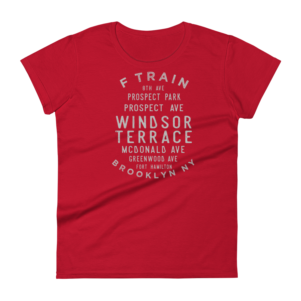 Windsor Terrace Brooklyn NYC Women's Grid Tee