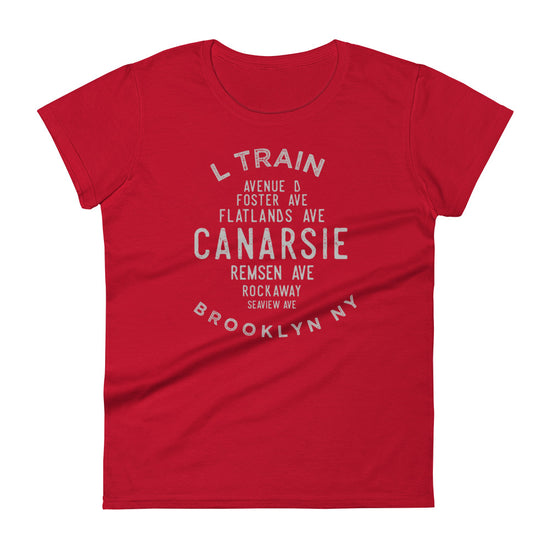 Canarsie Brooklyn NYC Women's Grid Tee