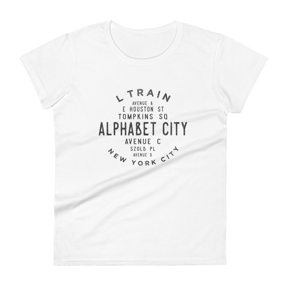 Alphabet City Manhattan NYC Women's Grid Tee