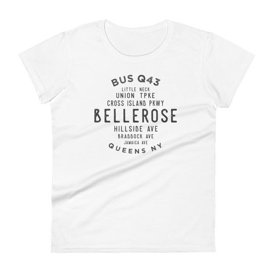 Bellerose Queens NYC Women's Grid Tee