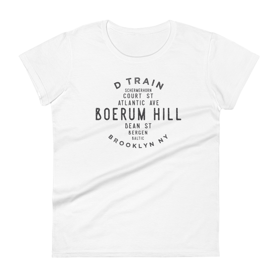 Boerum Hill Brooklyn NYC Women's Grid Tee