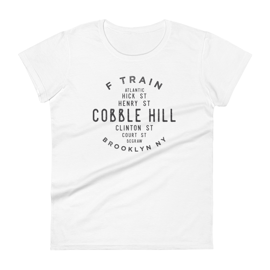 Cobble Hill Brooklyn NYC Women's Grid Tee