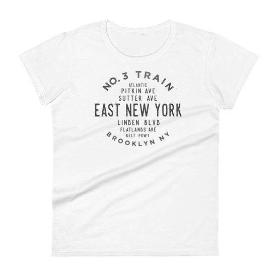 East New York Brooklyn NYC Women's Grid Tee