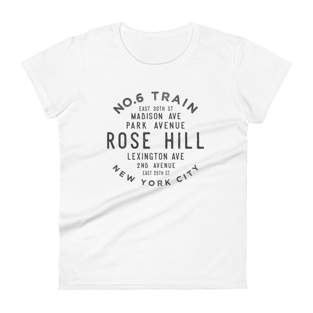 Rose Hill Manhattan NYC Women's Grid Tee