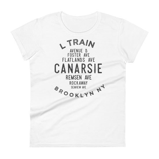 Canarsie Brooklyn NYC Women's Grid Tee