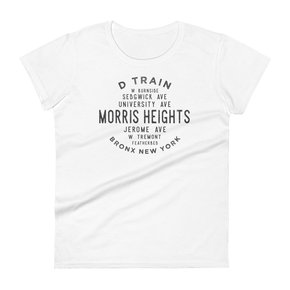 Morris Heights Bronx NYC Women's Grid Tee