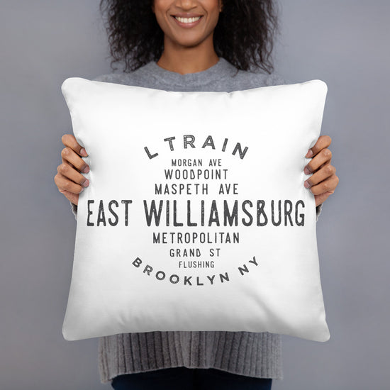East Williamsburg Brooklyn NYC Pillow