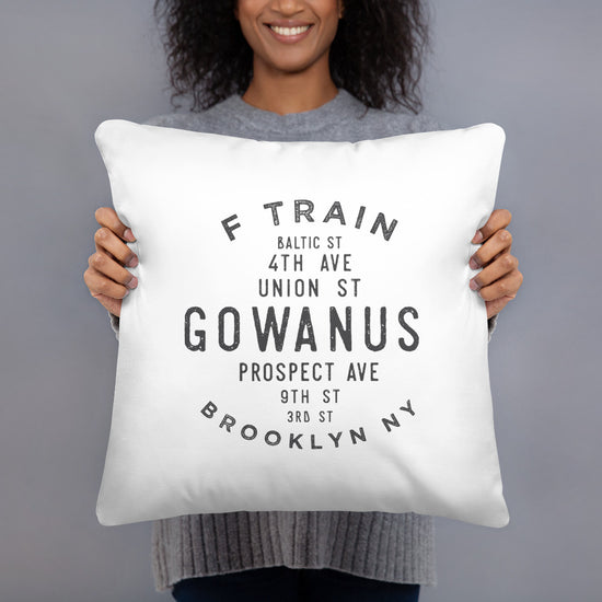 Load image into Gallery viewer, Gowanus Brooklyn NYC Pillow
