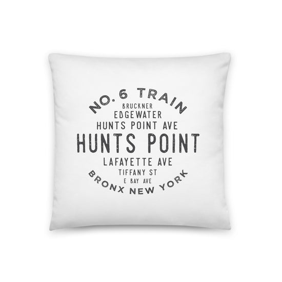 Hunts Point Bronx NYC Pillow