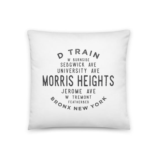 Morris Heights Bronx NYC Pillow